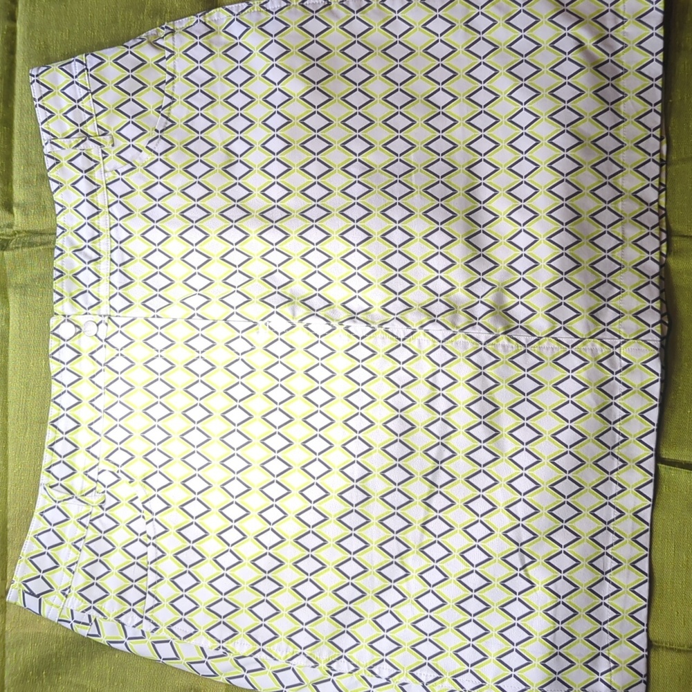 GG Blue Luxe Sport  Diamond Print Golf Skirt/Skort Sz 10